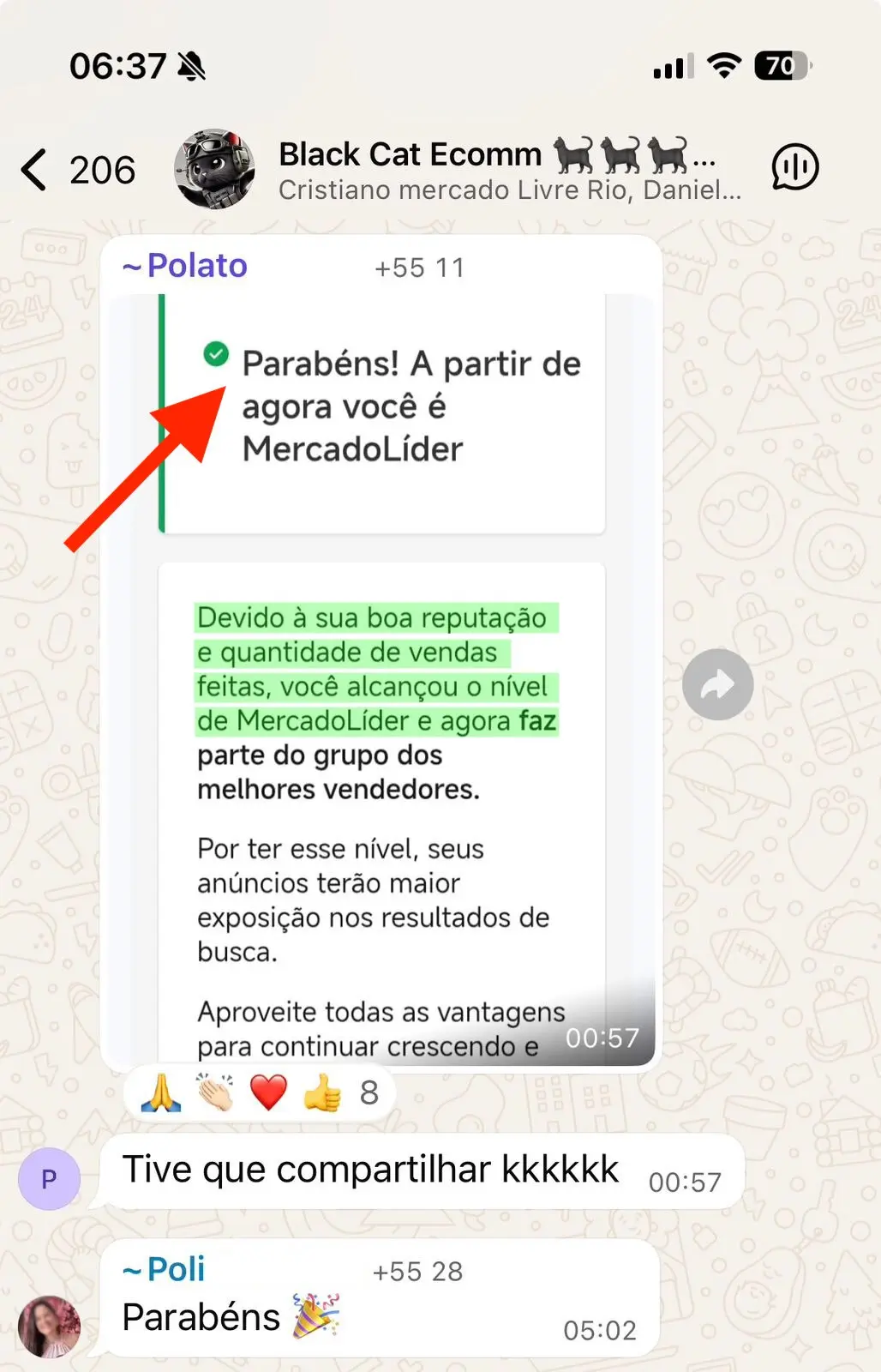 Parabéns! Agora você é MercadoLíder