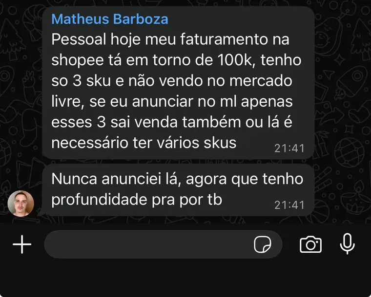 R$100 mil na Shopee com 3 SKUs